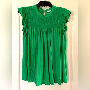 Crown and Ivy Smocked Top XL